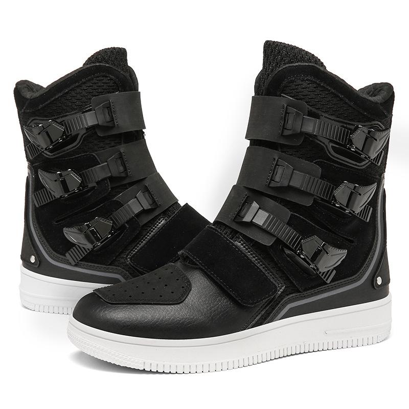 And New Style Large Size Loose High-top Motorcycle Boots Casual Road Riding Boots Racing Boots Riders Outdoor Riding Shoes