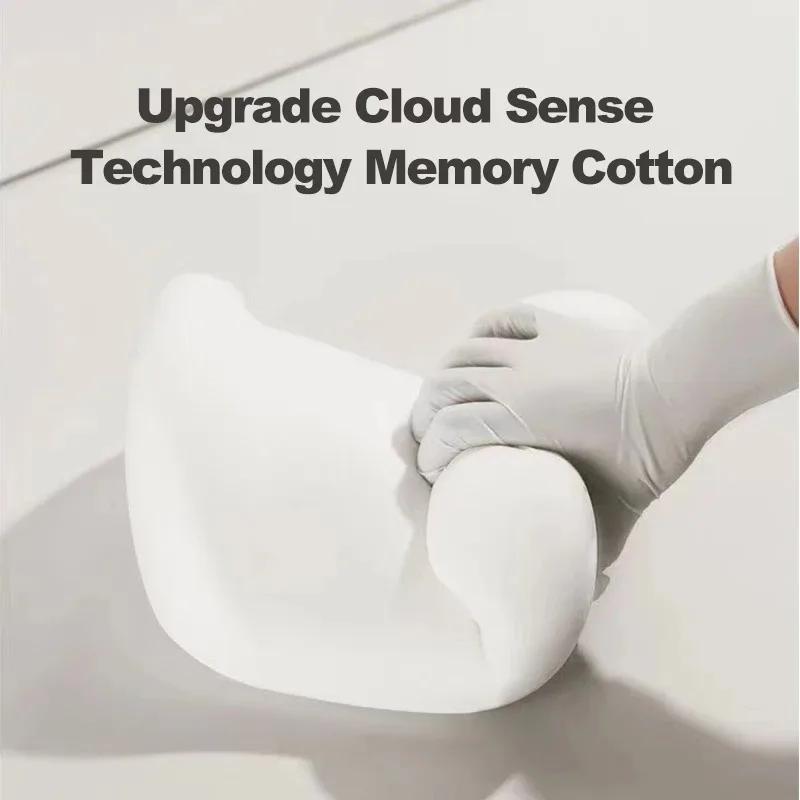 Car Neck Cushion Memory Foam Protective Lumbar Back Support Breathable Universal Car Headrest Pillow Car Supplies