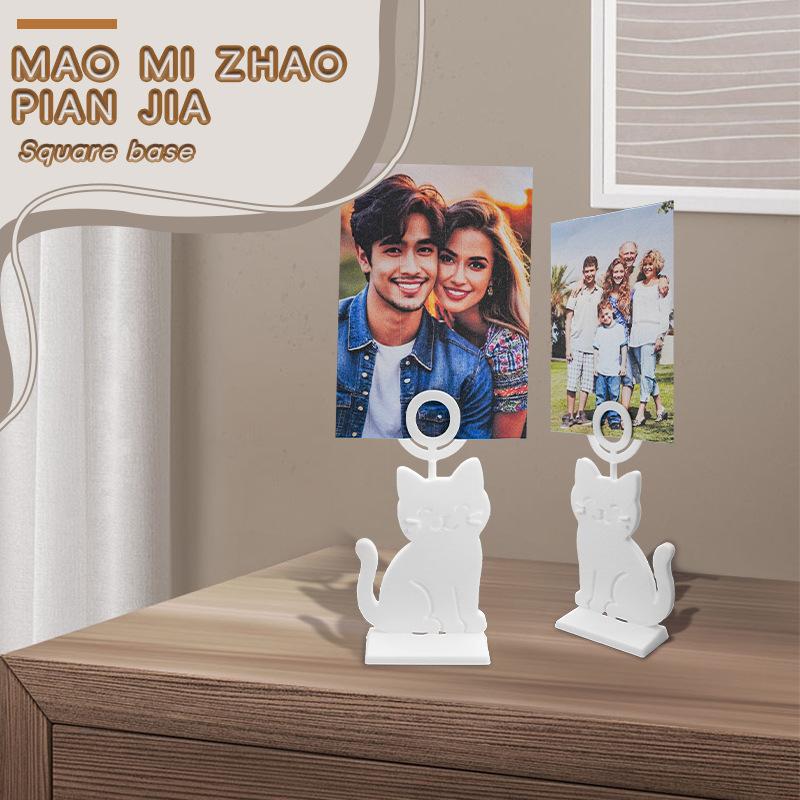 Tisch Nummernhalter Kleine Tisch Foto Halter Dekorative Katze Form Foto Display Ständer Für Zuhause Hotels Esszimmer Platzkarten
