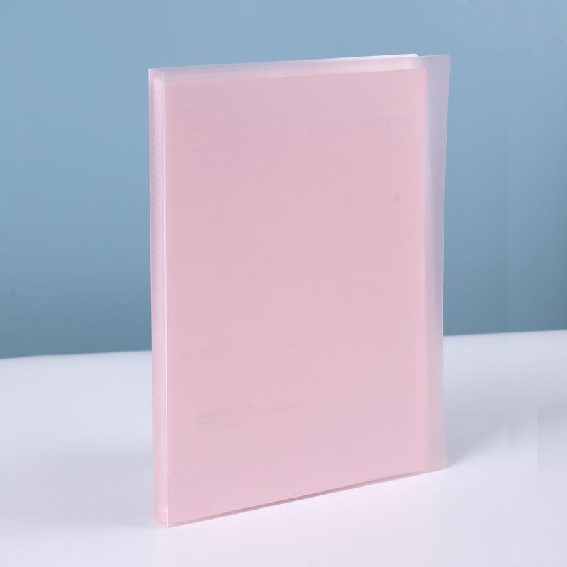 A4 Brochure Storage Album with Transparent Multi-layer Ring Binder