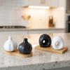 Ceramic Garlic Shape Spice Jars Decorative Spice Container Practical Condiment Pot Table