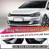 For VW Golf MK7 7.5 GTI R GTD Base 2012- Rearview Mirror Cover Side Mirror Caps Car Accessories