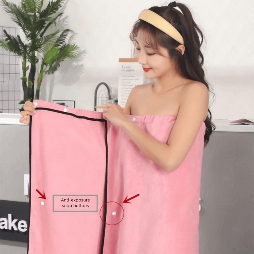 Microfiber Bath Skirt Cartoon Wrap Shower Skirt Beach Towel Spa Bathrobes  Lady