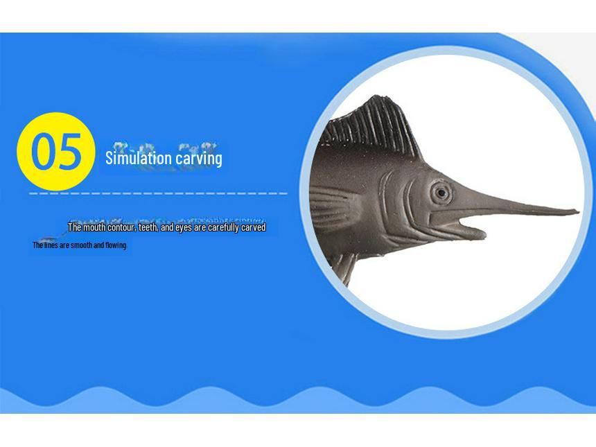 Children's Marine Animal Simulation Toys - 24-Piece Set for Early Learning and Cognitive Development