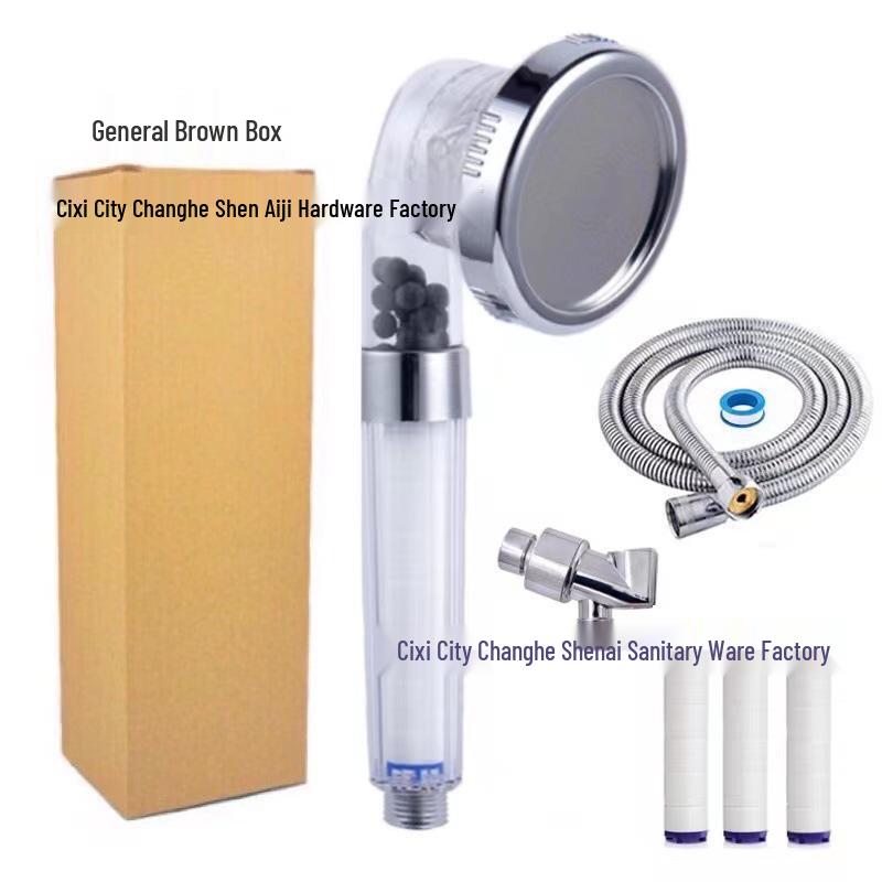 Thickened Shower Head with Detachable Nozzle and Negative Ion Filter