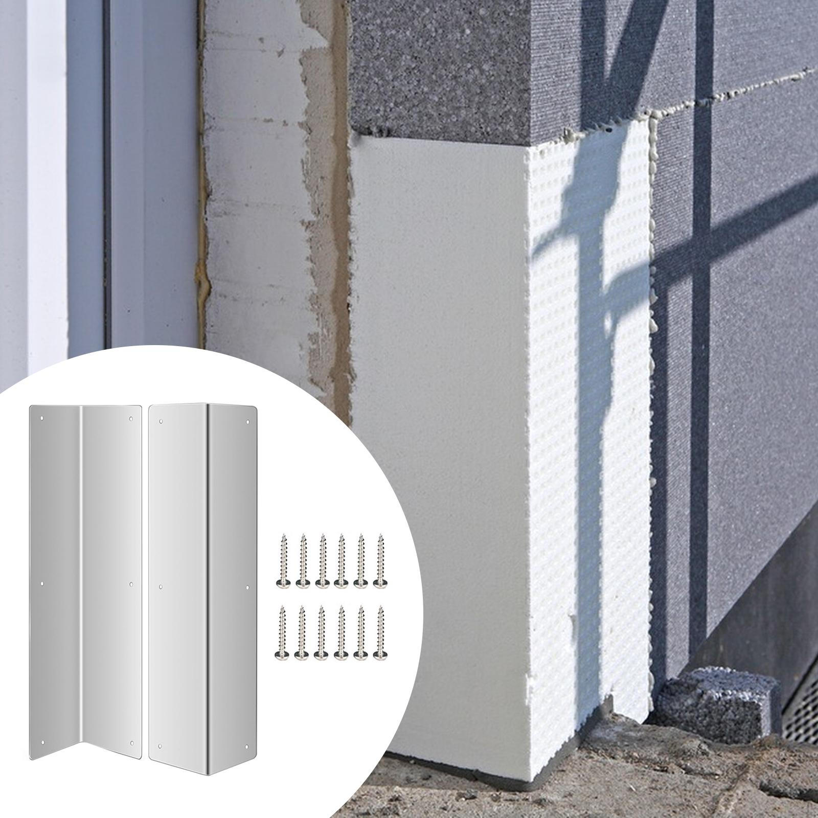 

2 штуки Металлический угловой настенный протектор Прочность Сверхпрочный Легкая установка для школы Домашнее хозяйство серебряный