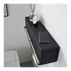 Toilet Storage Wall Shelf Wall Hanging Hidden Toilet Wall Storage Tower Compatible with Gypsum Board Walls Yamazaki Jitsugyo Black Width 60cm Toilet