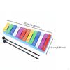 13Note Xylophone Aluminum Tone Strips Kids Included Mallets