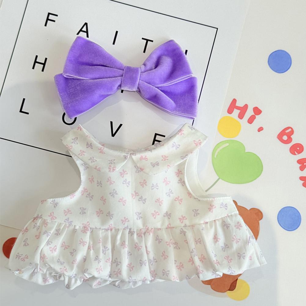 For 17cm/38cm Labubu Doll Clothes Fashion Dress Sweater Doll Clothes Color Match Cardigan Dolls Accessories Cute Decoration Little Clothes