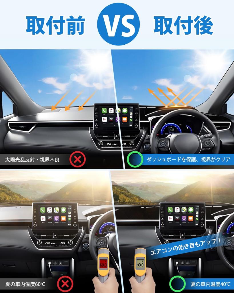 Cartist Compatible with Corolla Cross 10 Series Dashboard Car Dashboard COROLLA CROSS ZVG11 ZSG10 September 2021 Reduces Reflections on Prevents