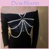 Elegant Multilayered Body Chain With Faux Pearl Accents For Stunning Nightlife Fashion