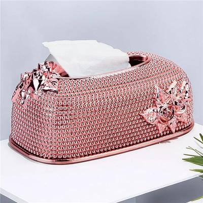 Luxury European Rose Carved Tissue Box Holder,electroplated Tissue Box Suitable Fordining Tables,living Rooms,bedrooms,kitchens