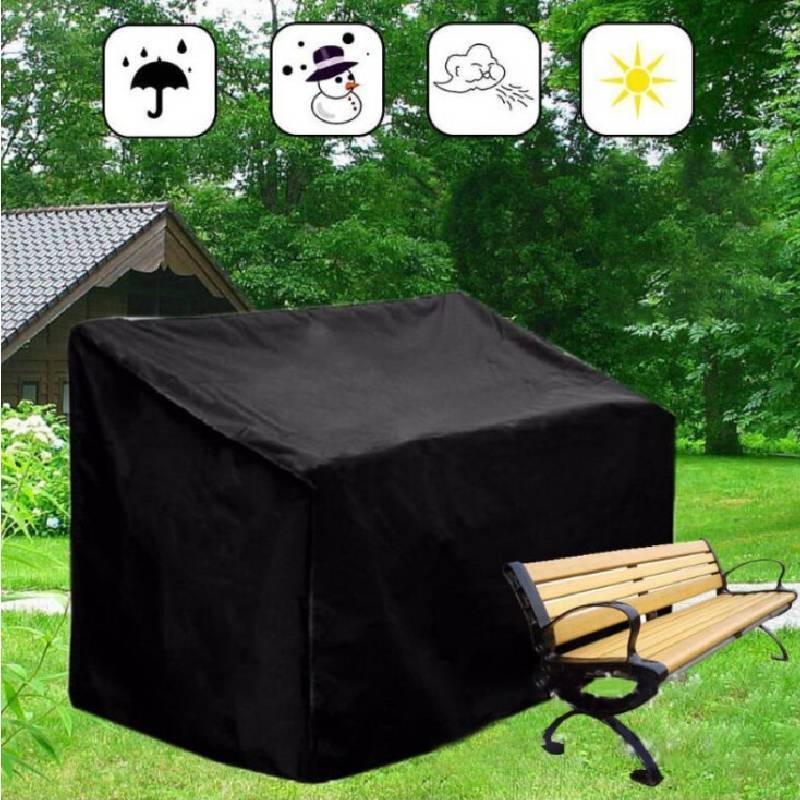 Garden Bench Outdoor Cover Waterproof Bench Protection Drawstring Seat Polyester