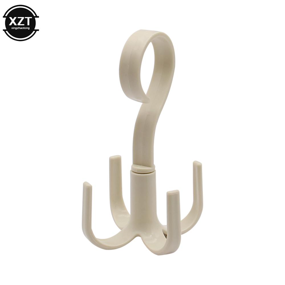 

Поворотные крючки-вешалки с вращением на 360 градусов, органайзер для вешалок для одежды в шкафу, вешалка для сумок, вешалка для обуви, ремней, шарфов, вешалка для шкафа бежевый