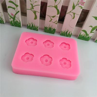 1Pc Six-Hole Small Flower Daisy Blossom Silicone Mold Diy Dessert Baking Mold
