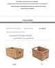 Water Hyacinth Woven Storage Basket - Desktop Organizer & Toy Storage Bin
