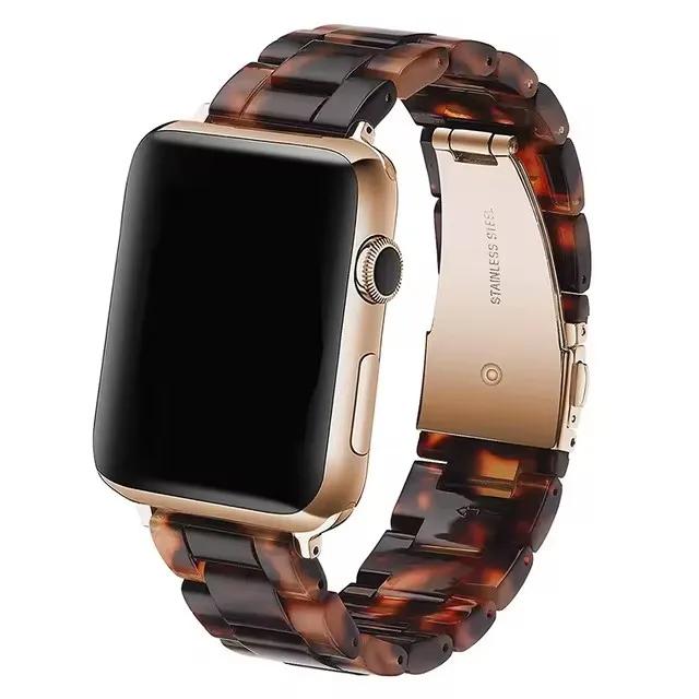 Ремешок из смолы для Apple Watch Ultra Band 42 мм 44 мм 40 мм 49 мм 41 мм 46 мм 45 мм Браслет Correa для iWatch SE 10 9 8 7 6 5 4