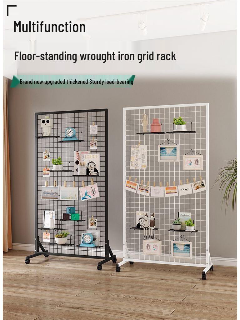 Mobilne półki z siatki drucianej: Stojak na biżuterię i do przechowywania prac przedszkolnych