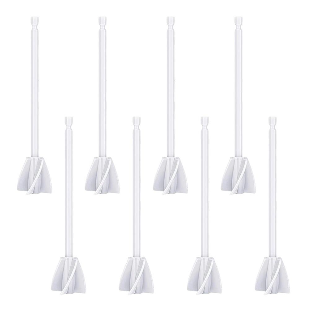 2/6/8Pcs Epoxy Resin Mixer Stirring Rod 38 Inch Paint Mixer Electric Drill Attachment ABS Plastic Paint Mixing Propeller Rod