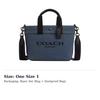 Coach Canvas And Smooth Leather Tote Bag, Shopping Bag, Shoulder Bag, Crossbody Bag, Handbag Small Men's CU299-QBN2V