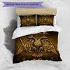 3pcs Duvet Cover Set (1*Duvet Cover + 2*Pillowcase, Without Core), AEK Athens FC Print Bedding Set, Bedroom Decor, All‑Season, Birthday Gift
