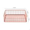 Desktop Iron Storage Basket, Metal Wire Fruit Basket,Multi Purpose for