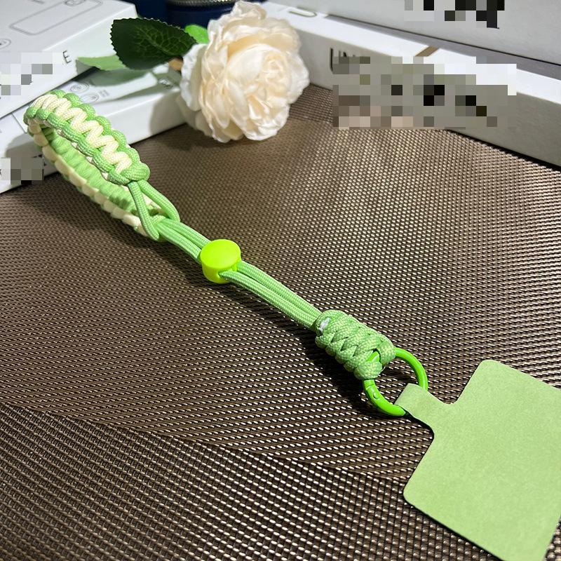 1 Pc Durable Anti-theft Fashion Wrist Phone Charm Simplicity Sport Kniited Adjustable Keychain Phone Lanyard Phone Accessories