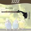 Window Perch For Birds 2 Pieces Adjustable Portable Mount Wooden Stand Travel Perch Stand With Suction Cup For Balcony Apartment