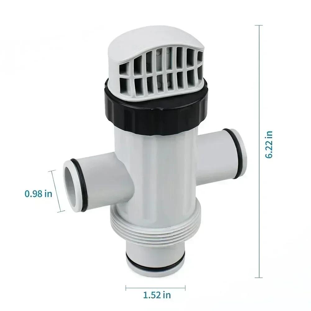 14 Pcs Pool Filtration Accessory Set with Dual Split Hose Valve & Drain Cap Enhance For Intex Pool Maintenance