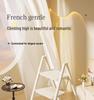 Telescopic Folding A-Frame Ladder: Thickened Indoor Multi-Functional 4-Step Stool