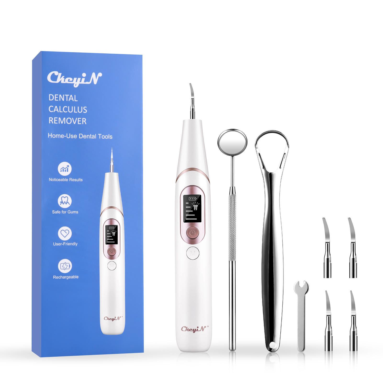 

CkeyiN Электрический Стоматологический Sonic Scaler Calculus Remover Ультразвуковая зубная щетка Портативный Scaler Оральные зубы Отбеливание Зубной Чистка Набор