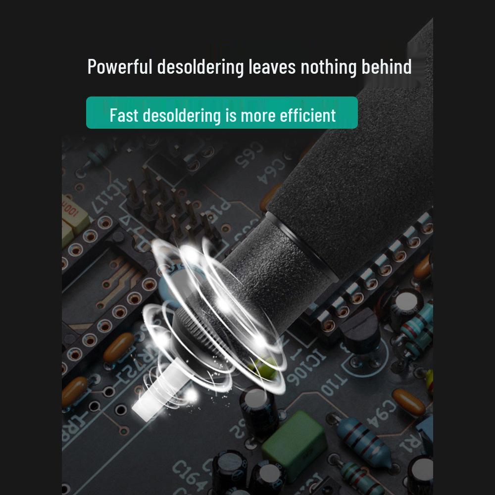 Powerful Large Manual Vacuum Desoldering Pump with Automatic Rebound and Soldering Nozzle