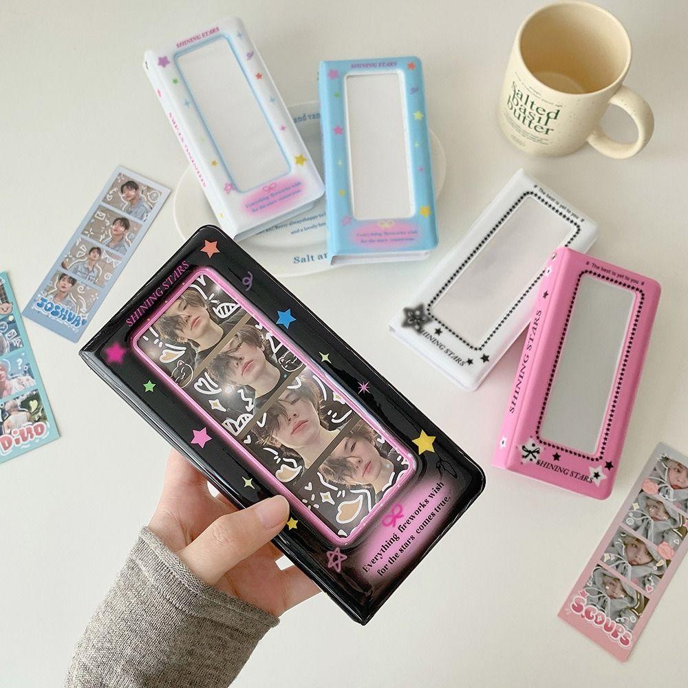 New PVC Photocard Binder Album Stars with 20 Inner Sheets Kpop Hollow Photo Card Book Holder Collecting Idol Card Holder