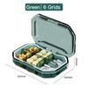 Portapillole da 7 giorni, mini organizer per medicinali, contenitore settimanale per compresse da viaggio, custodia quotidiana impermeabile per medicinali, porta capsule di vitamine
