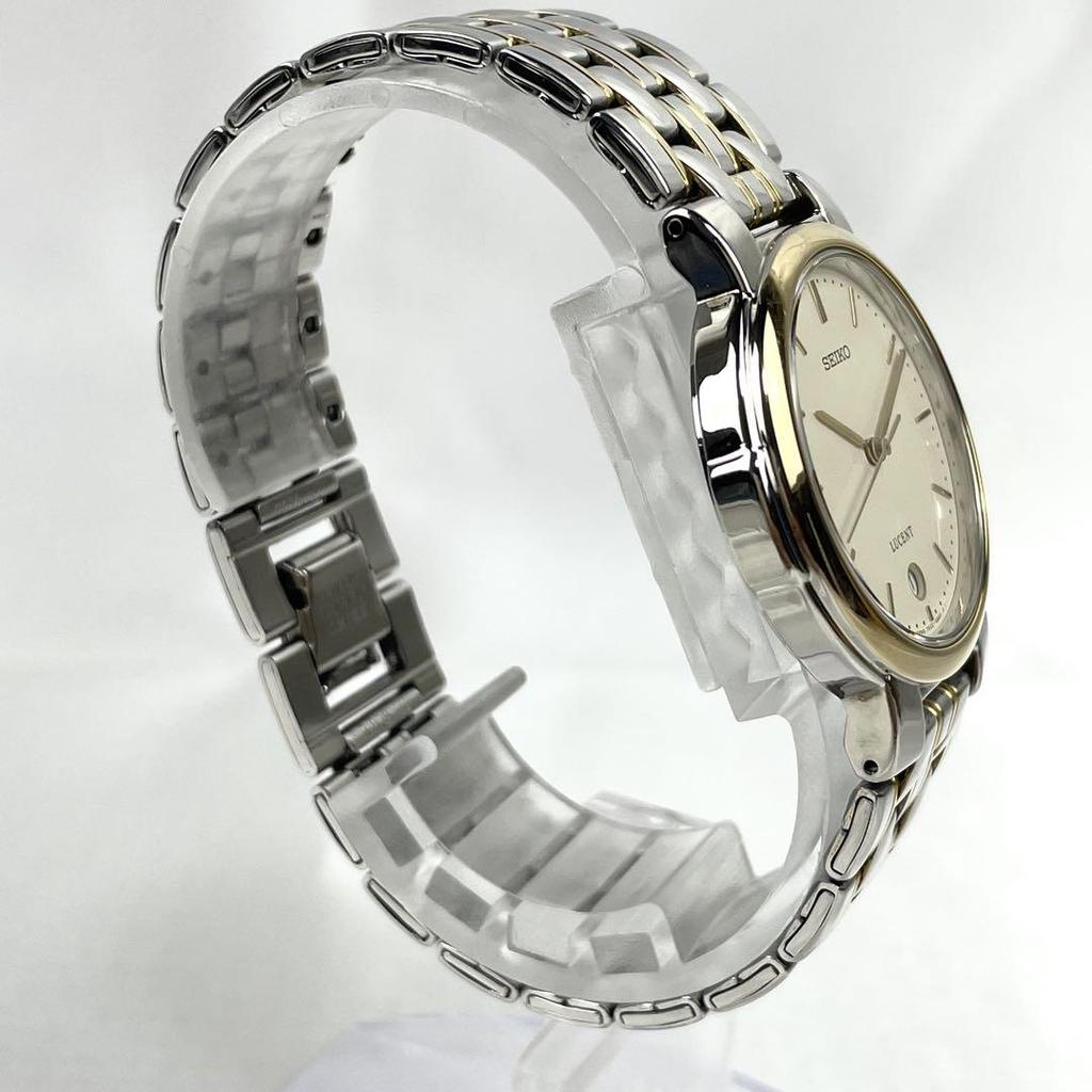 [USED] Operation/Battery SEIKO Lucent Watch Quartz Date Gold