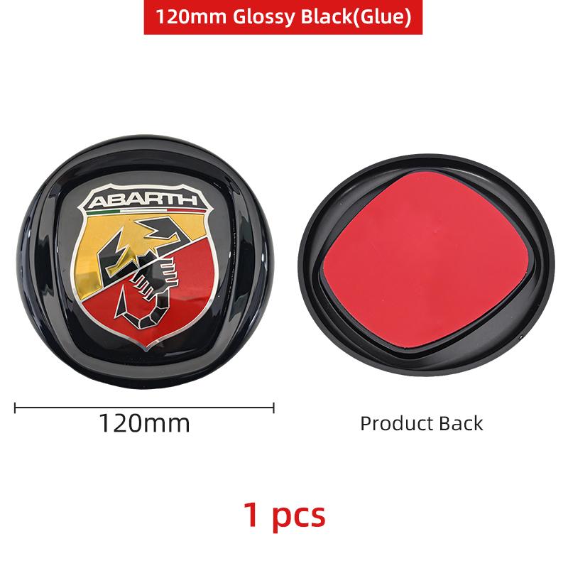 3D ABS Car Hood Front Bonnet Grill Rear Trunk Emblem Logo Badge Sticker For FIAT 500 Abarth Ducato Panda Grande Punto Tipo Pulse