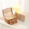 Customize Large Capacity Jewelry Storage Box Household Multi-layer Cosmetic Organizer PU Leather Jewelry Storage Container Box