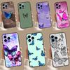 Cute Butterfly Case For iPhone 17 Pro Max16 15 14 13 11 12 Pro Max Plus 12 13 Mini 16e 17 Air Back Cover