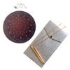 Copper Dowser - 2 Pieces Dowsing Rods + Dowser Pendulum + Fortune Teller Mat For Divination Measurement & Analysis Instruments