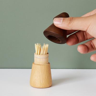 Desktop Decoration Round Edge Practical Convenient Pine Cone Toothpick Storage Container Toothpick Box