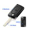 For Citroen C2 C3 C4 C5 Berlingo Xsara Picasso For Peugeot 306 407 807 Ce0523 Ce0536 2/3/4Bnt Flip Remote Car Key Shell