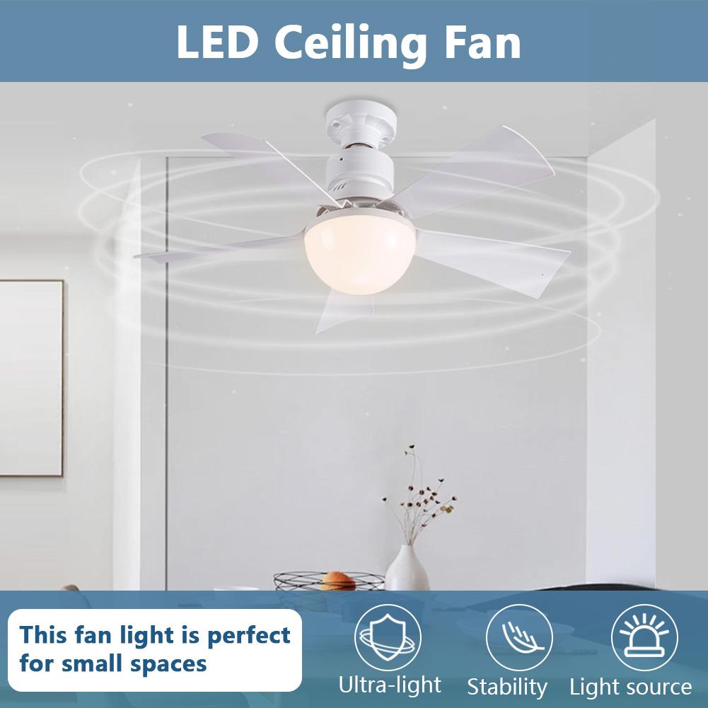 30W LED Light Ceiling Fan with Remote Control LED Fan Lamp 3 Speeds Adjustable Decorative Ceiling Fanlight for Home Bedroom