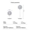 Midea 7-Blade Quiet Oscillating Floor Fan CN Plug (adapter Included)