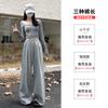 White Gray Sweatpants Women's Spring and Autumn New Straight Sweatpants Fleece Small Casual Wide-leg Pants