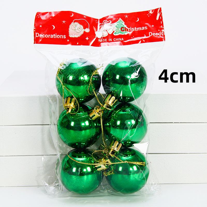Large and Small Shiny Christmas Ball Tree Decorations