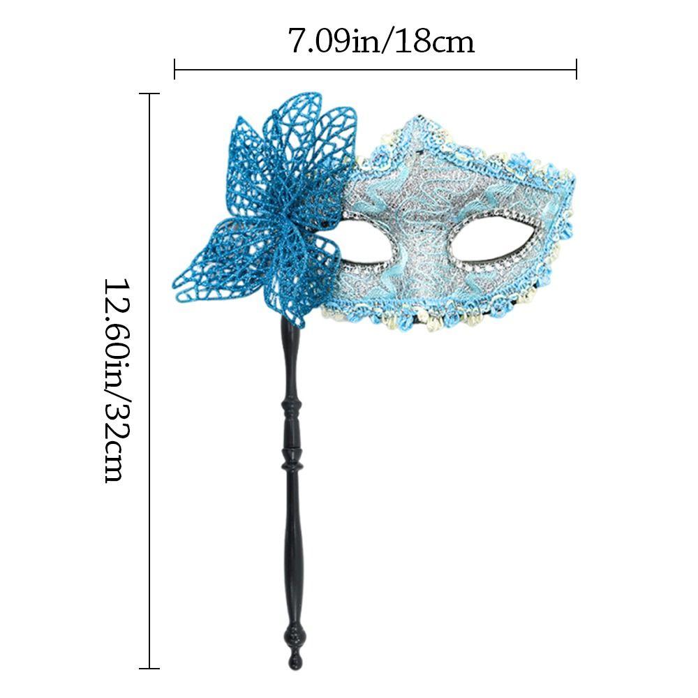 Venetian Party Handheld Masquerade Masks Stick Side Butterfly Festival Costume Party Mardi Gras Masks Carnival Party