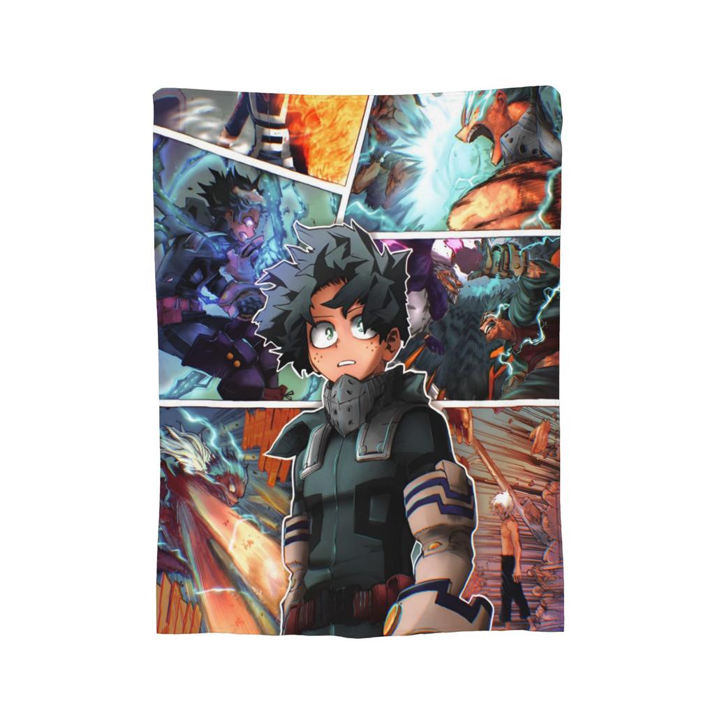 Katsuki Bakugou My Hero Academia Blanket Plush Novelty Warm Throw Blankets for Bedding Lounge Winter,