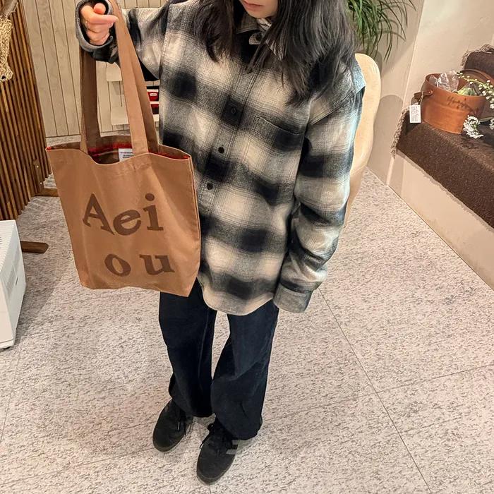 Aeiou Logo Bag (Cotton 100%) Boni bam