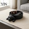 Decorative Storage Box 3D Printed Labrador Dog Tray, Cute Puppy Key Holder Decor, Compact for Small Spaces Shaped Catchall Bowl Entryway Bedroom