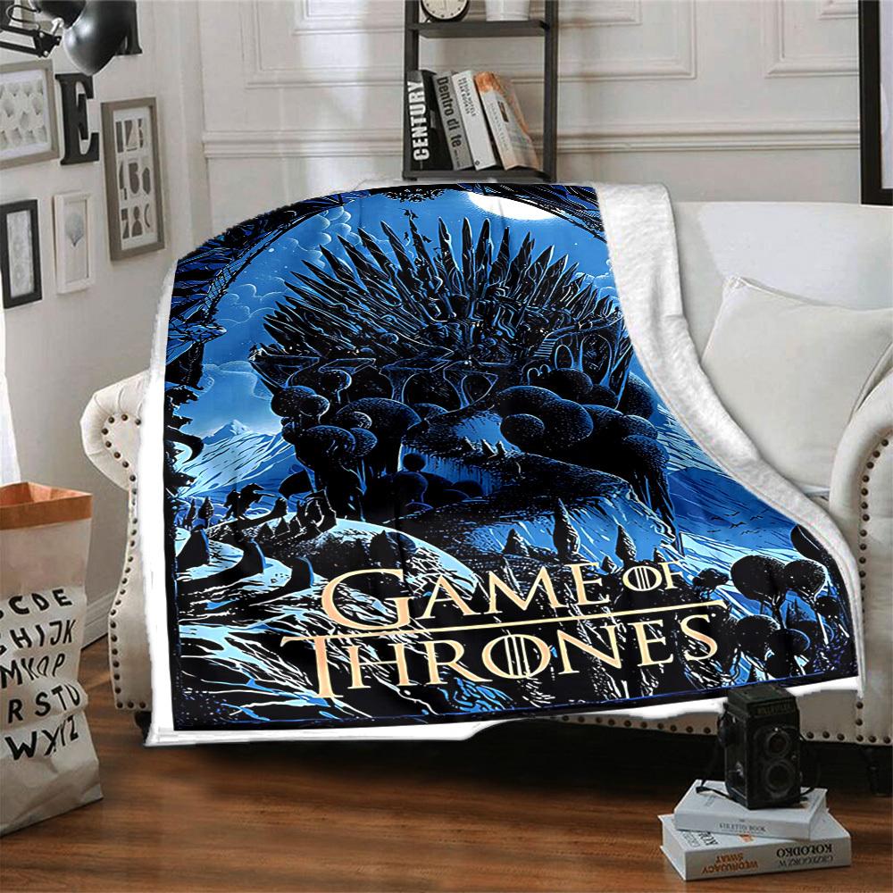 1pc Game of Thrones Blanket Lightweight Flannel Throw for Sofa Bed Travel Camping Livingroom Office Couch Chair 1136KK
